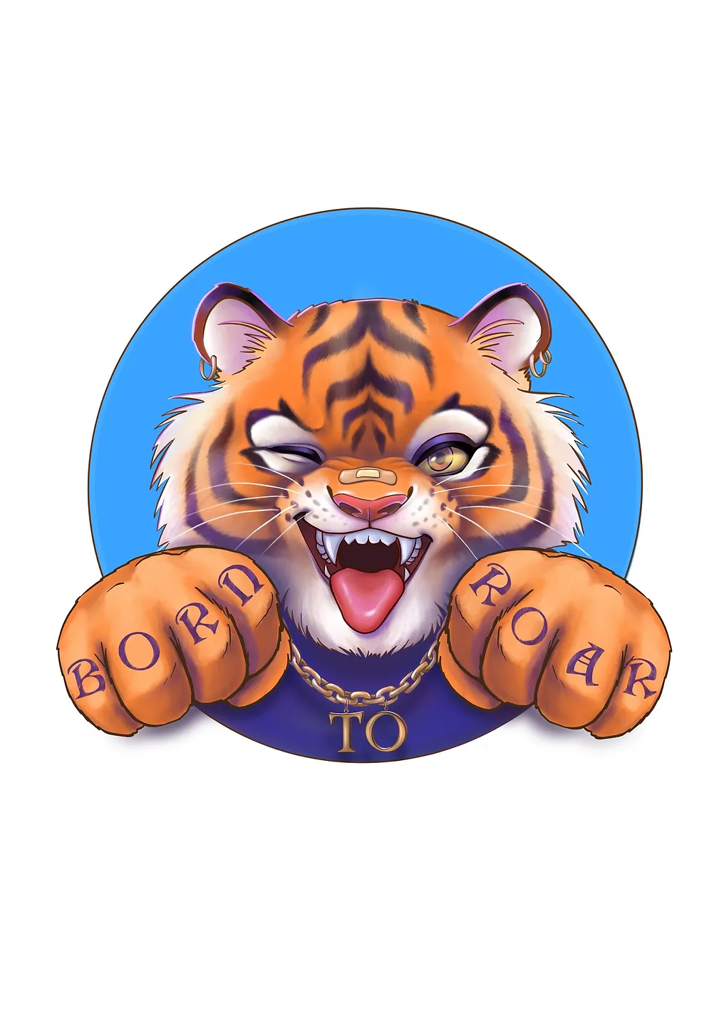 Tiger with paws