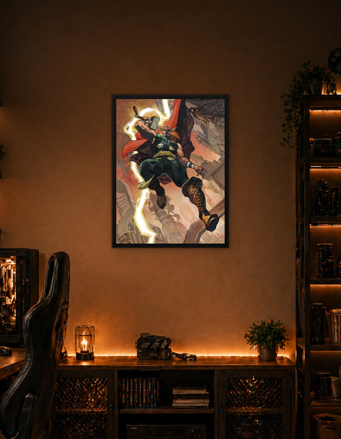 Thor From Below with Mighty Hammer