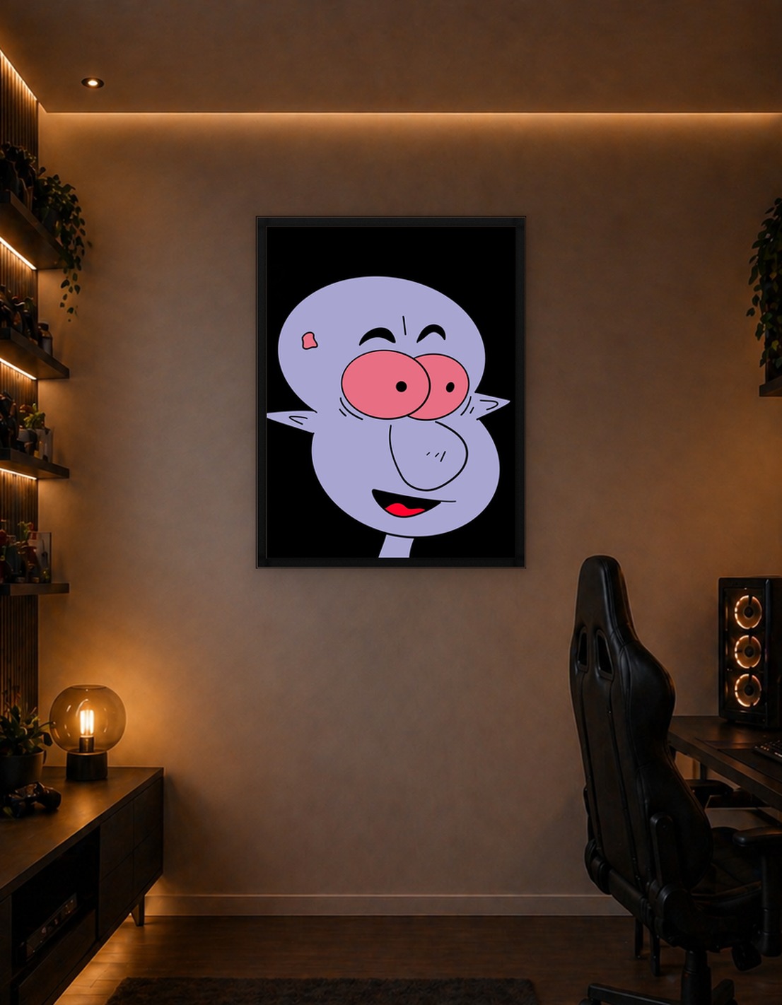 Smiling Cartoon Character