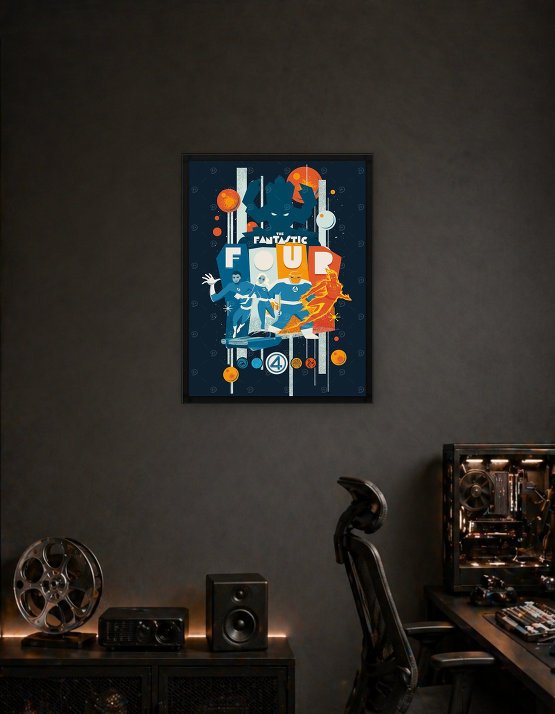 The Fantastic Four First Steps Tiki Retro Style