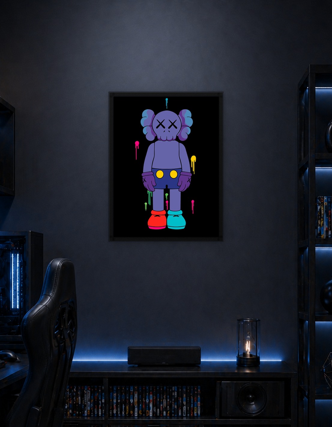 Purple kaws