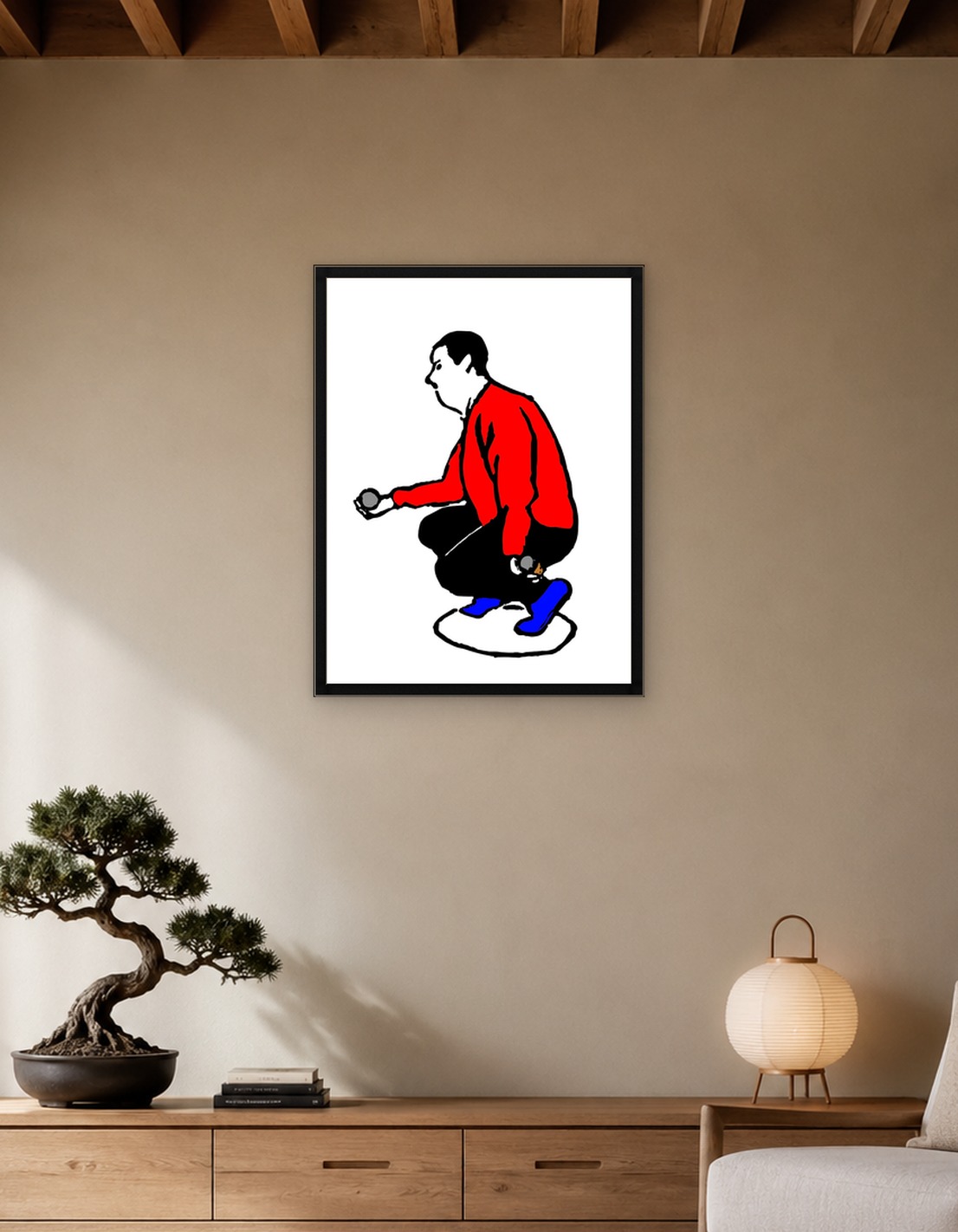 Petanque Player Aims
