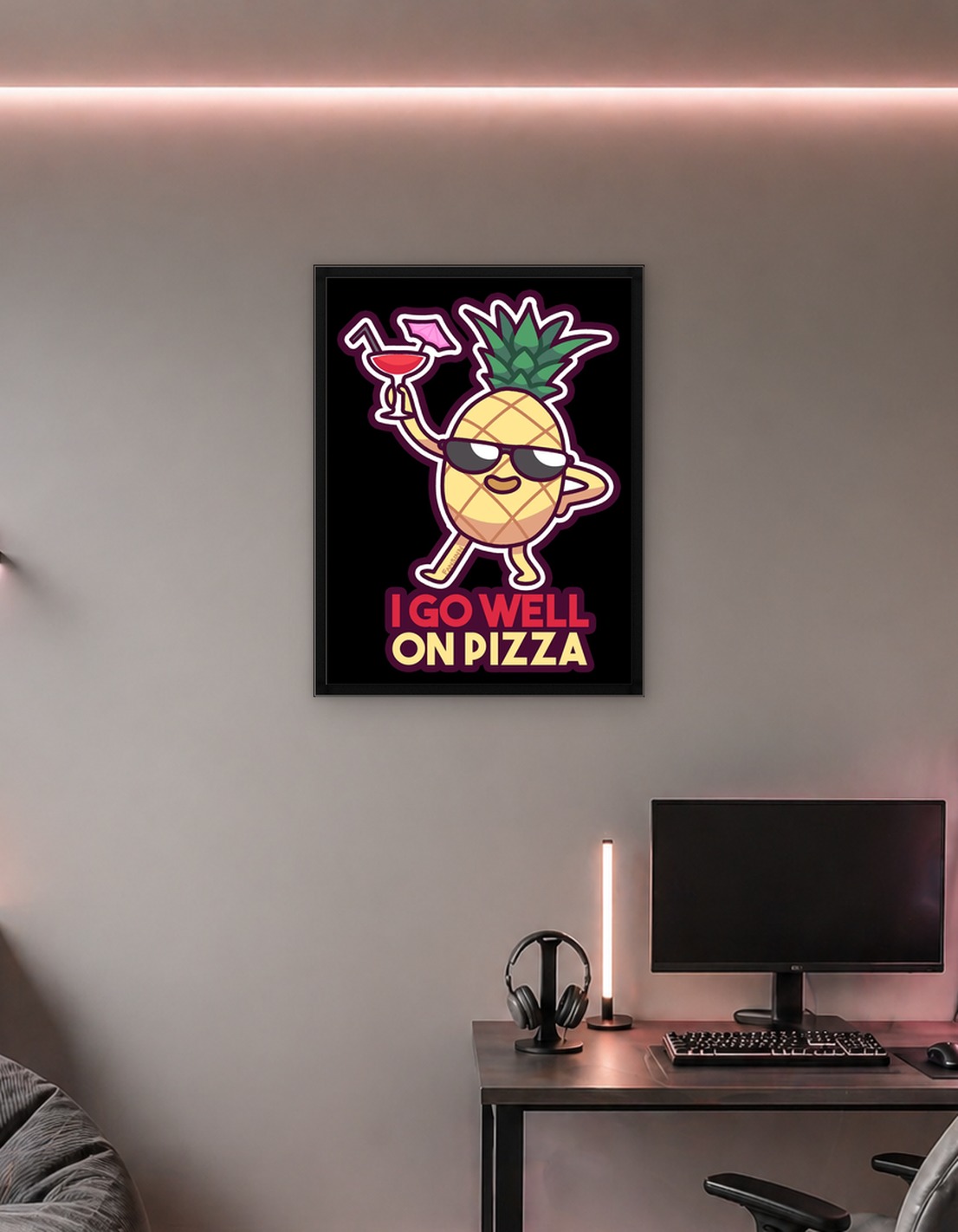 Pineapple pizza party cock