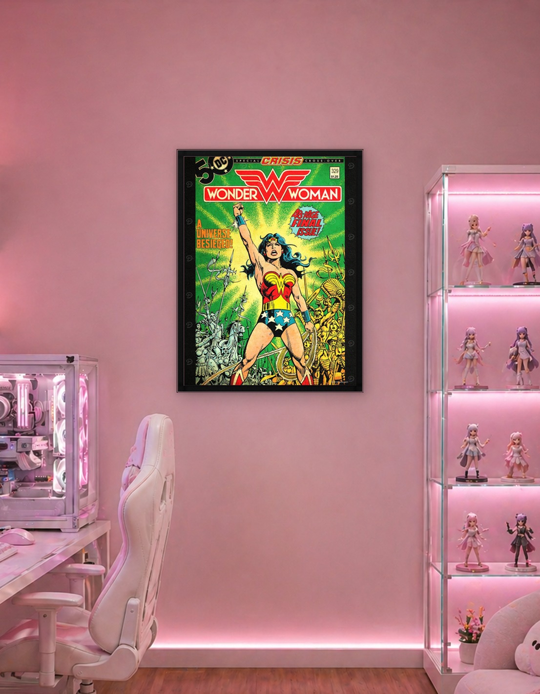 Wonder Woman leading an army