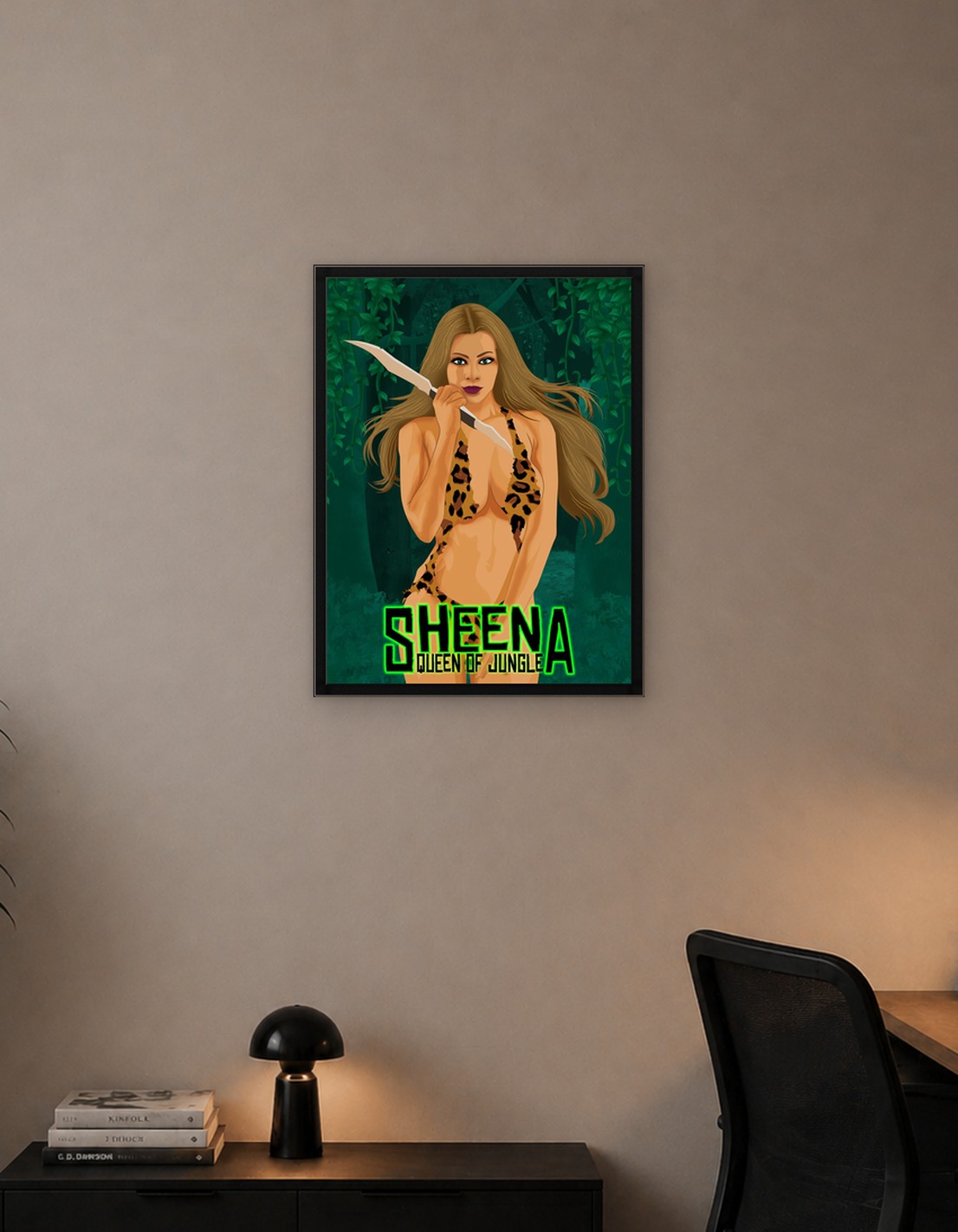 Sheena Queen of the Jungle Illustration