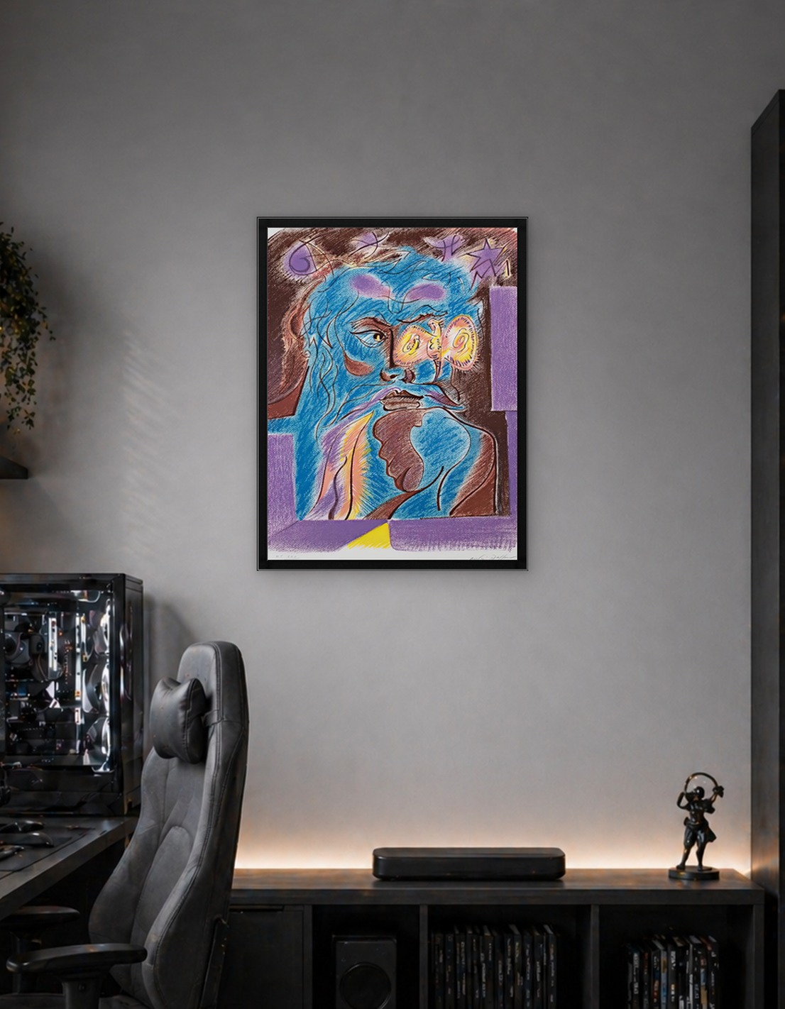 Abstract Portrait with Celestial Elements