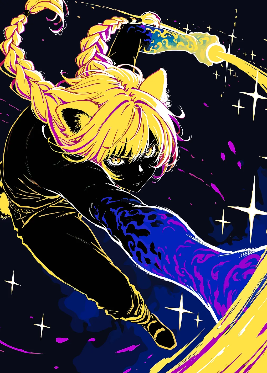 Anime Cat Girl Warrior