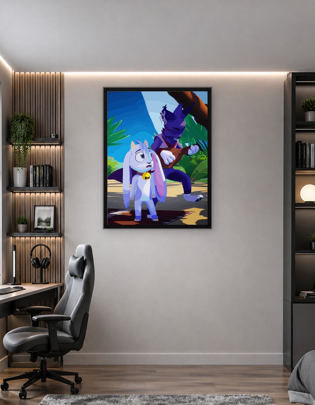 Anthropomorphic Animals in a Tropical Setting