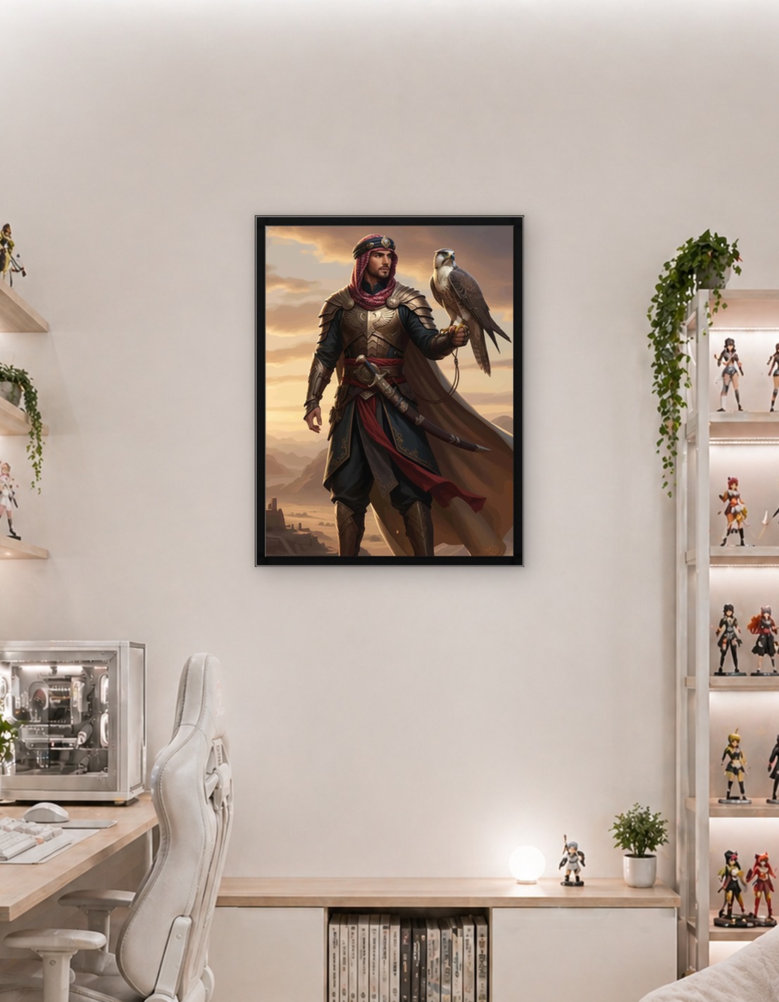 Arabian Warrior with Falcon