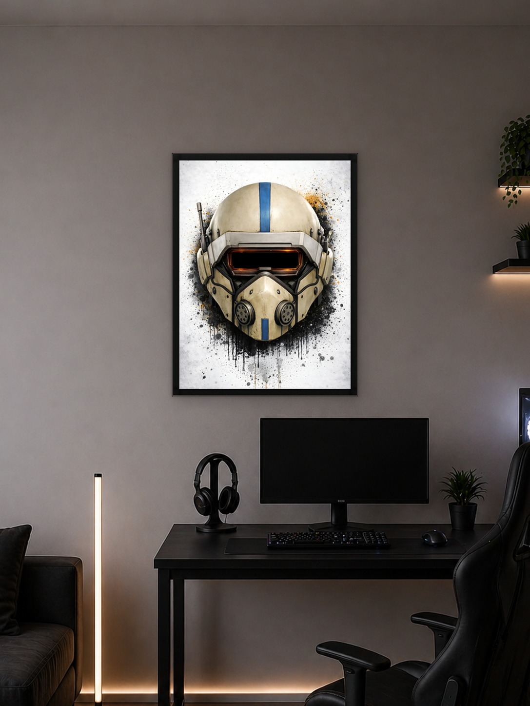 ARC Raiders Battle Helmet Splatter Art