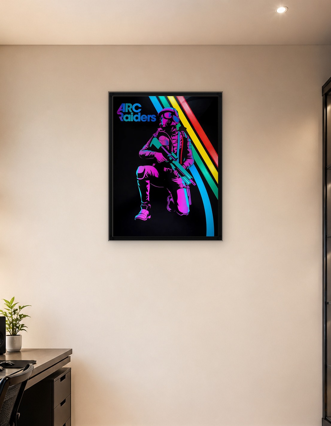 ARC Raiders Soldier with Neon Colors