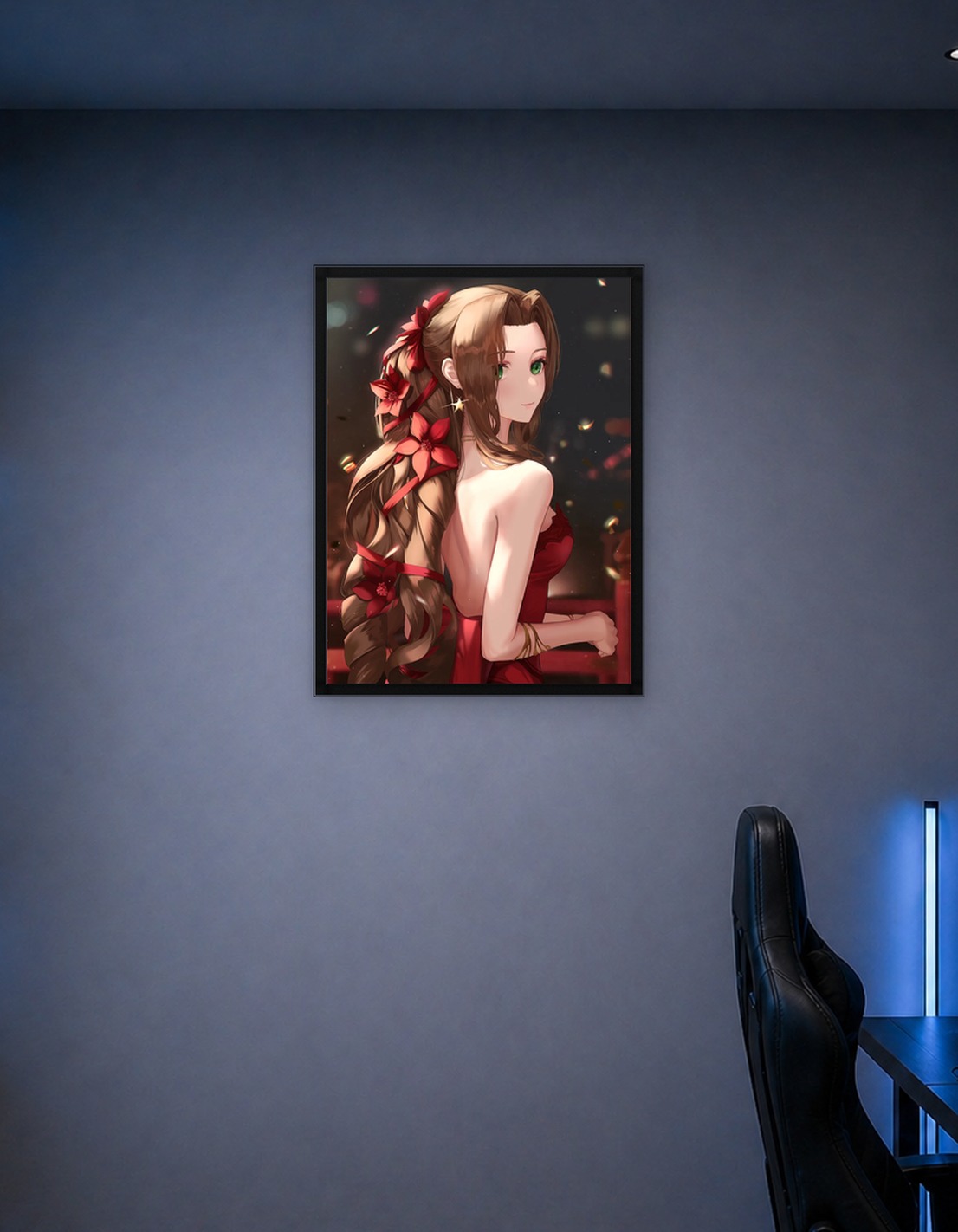 Aerith in a Red Dress