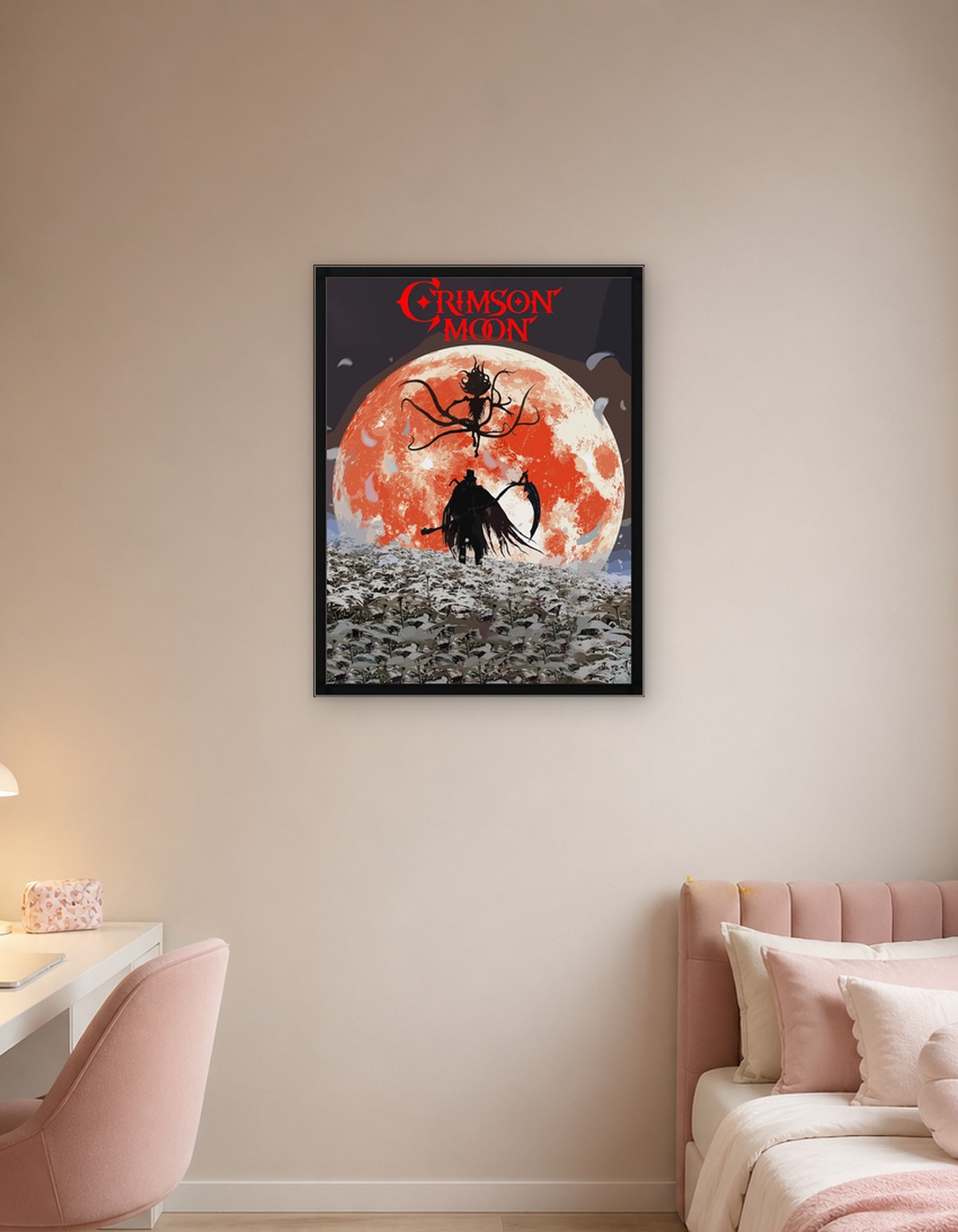 Crimson Moon Gothic Fantasy Art