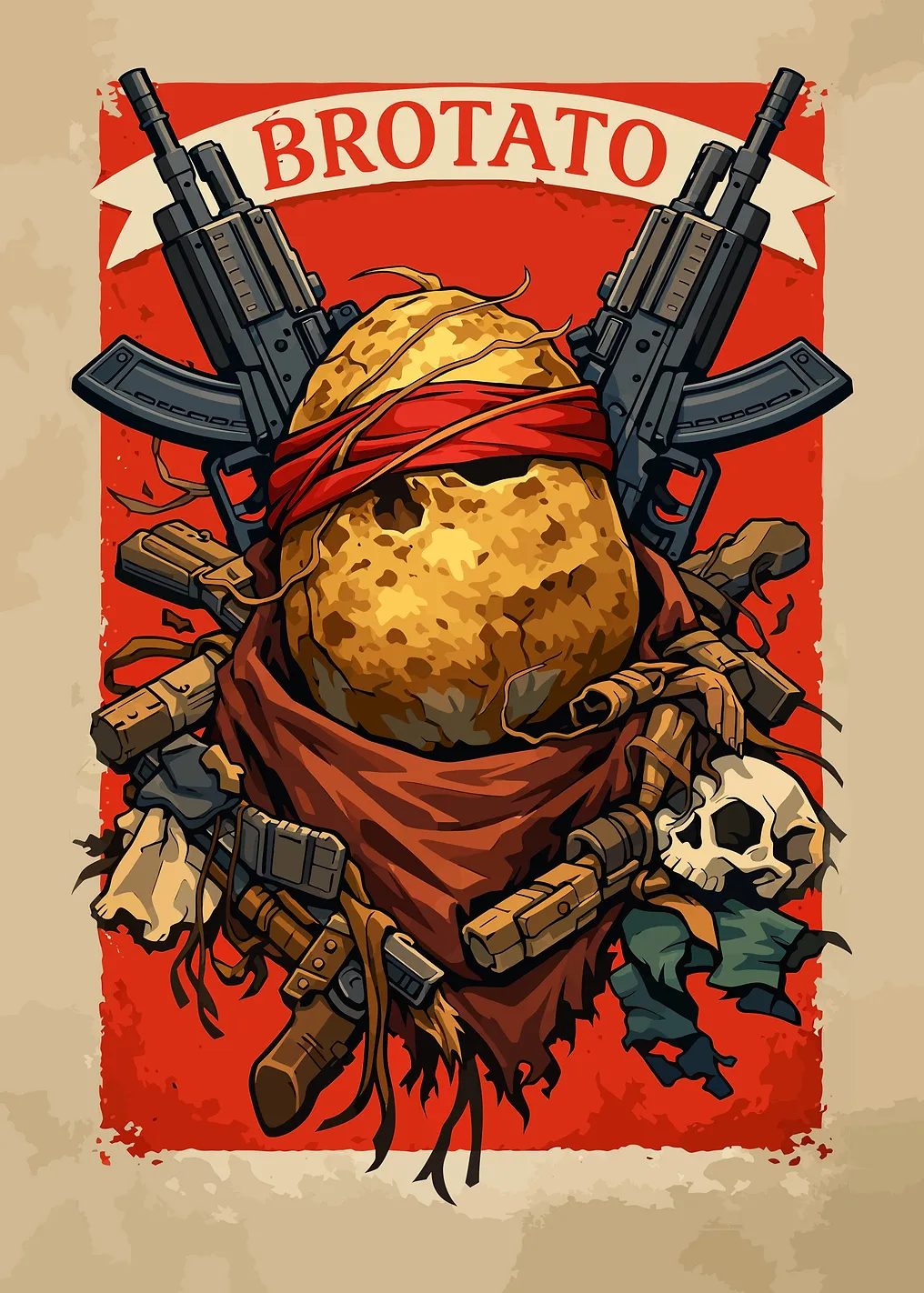 Brotato with Guns and Skull