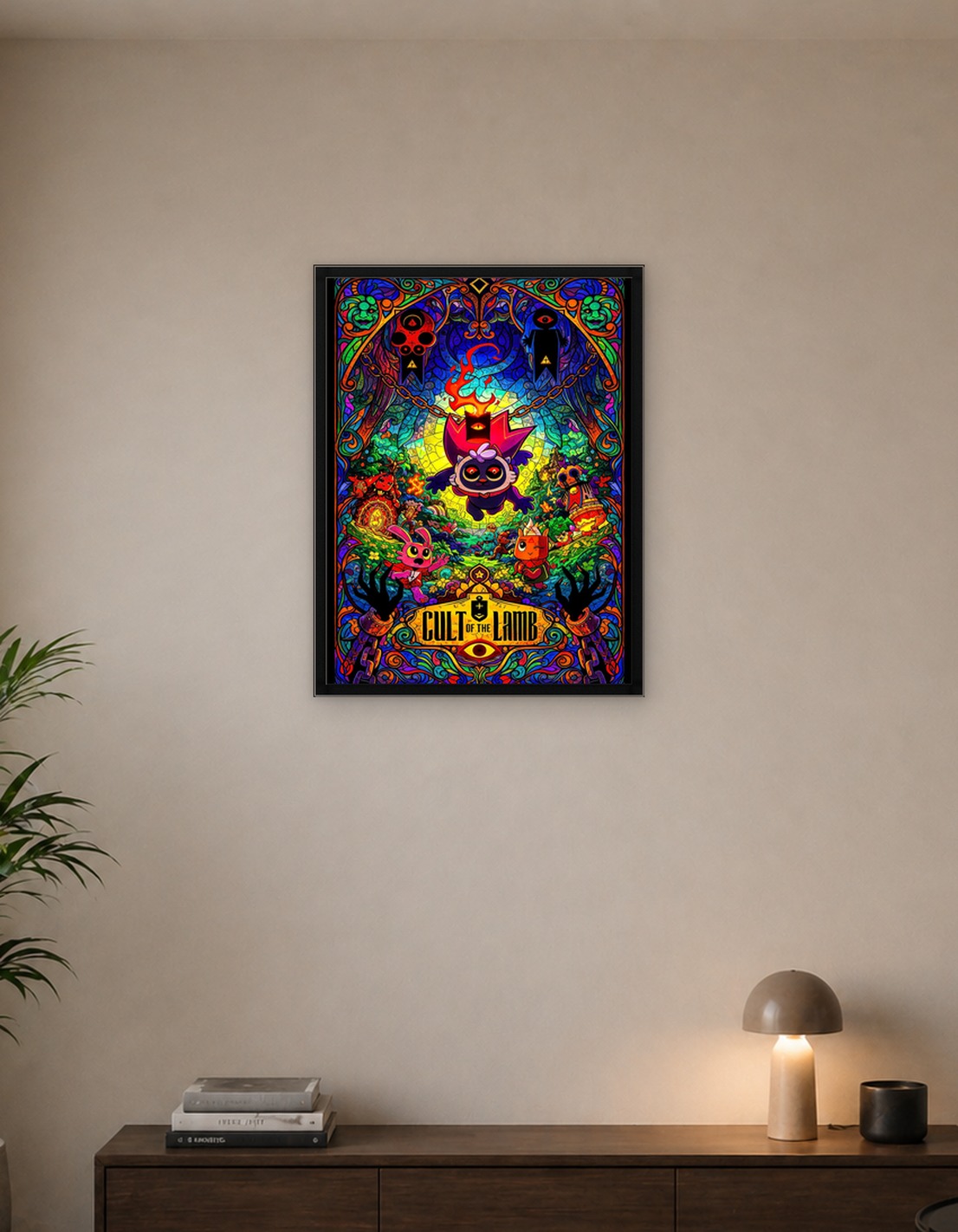 Cult of the Lamb Stained Glass Poster - 9878847