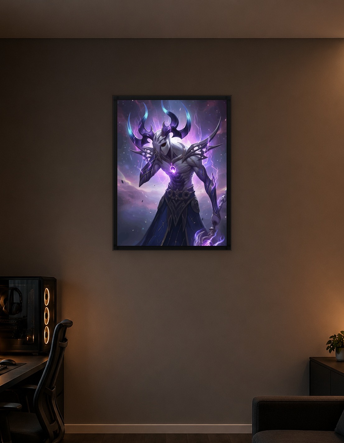 Dark Fantasy Sorcerer with Horns
