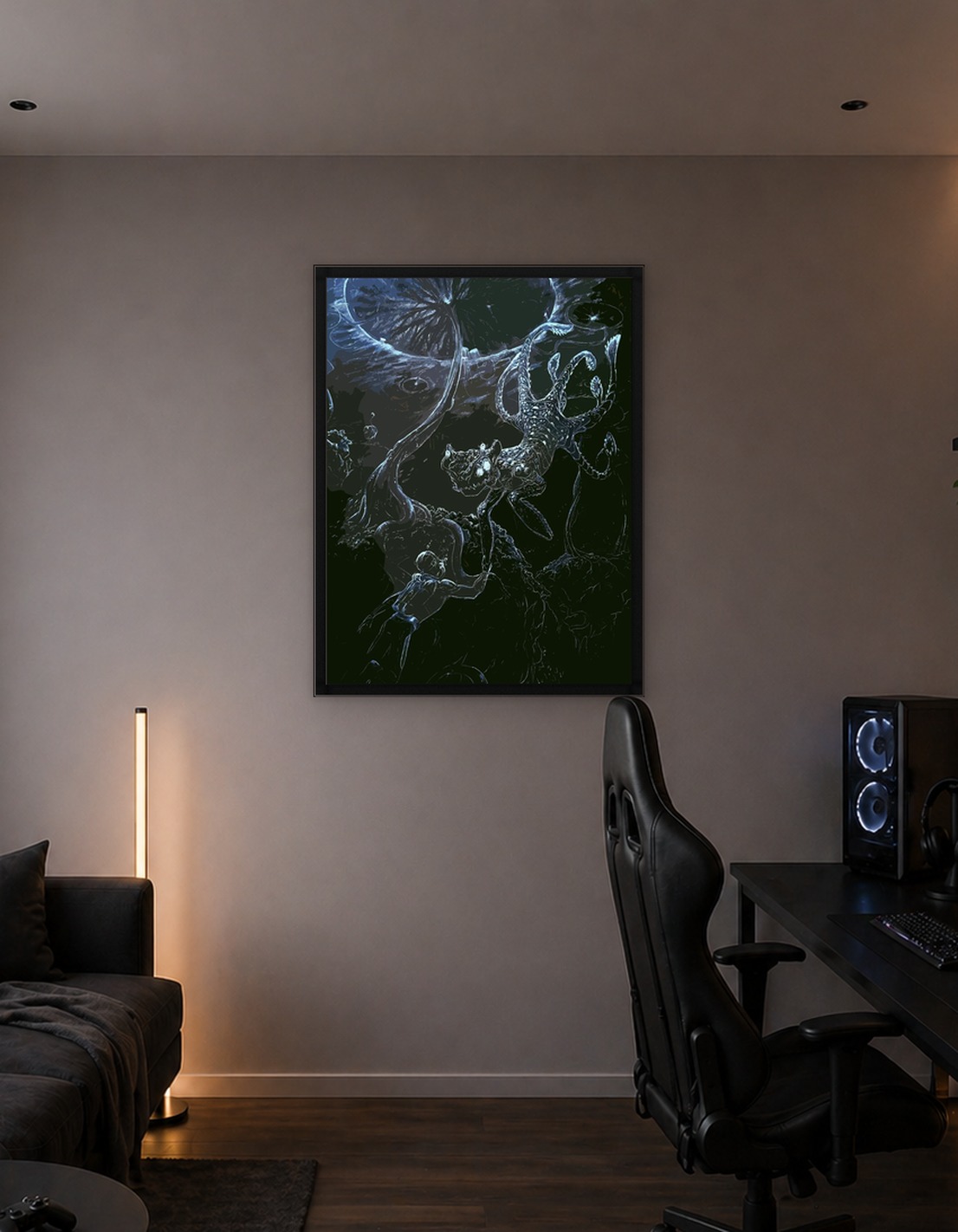 Alien Encounter in Dark Depths
