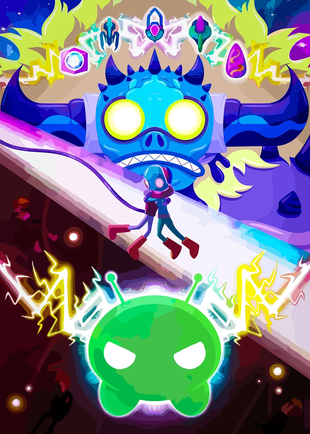 Alien Encounter and Cosmic Battle