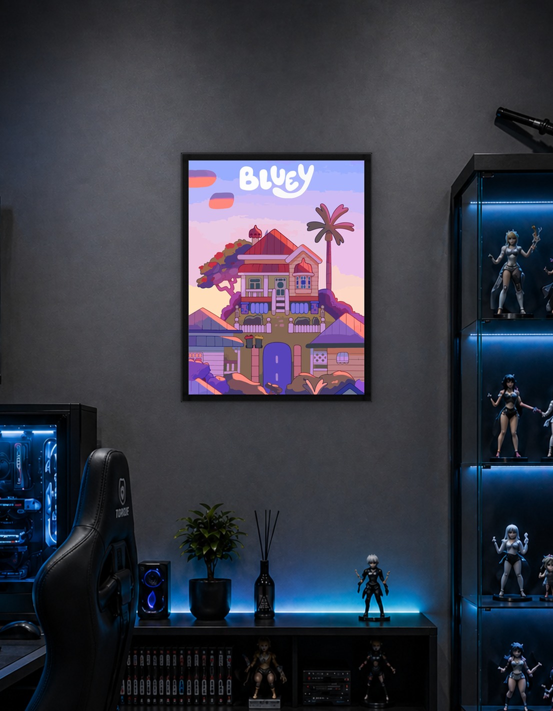 Bluey House at Sunset