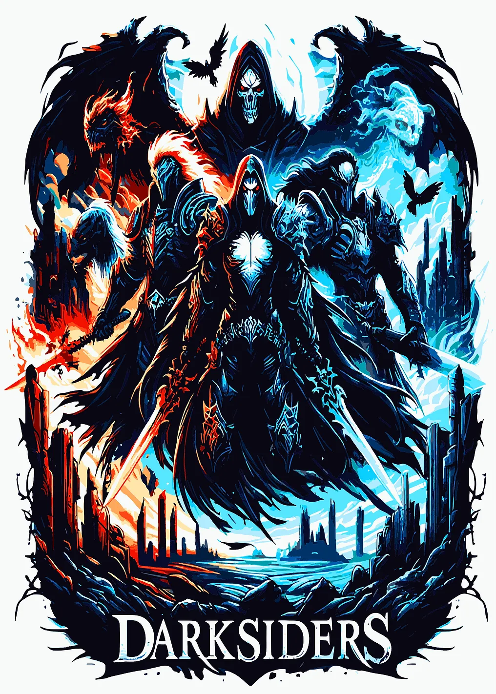 Darksiders Four Horsemen Art