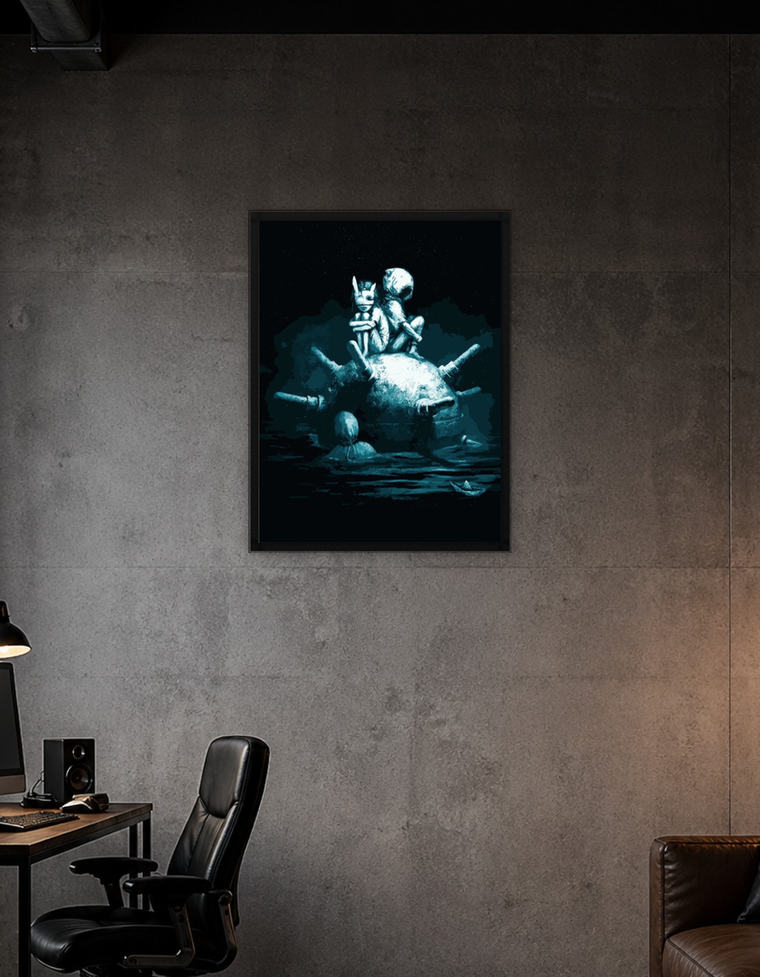 Children on a Mine in Dark Water