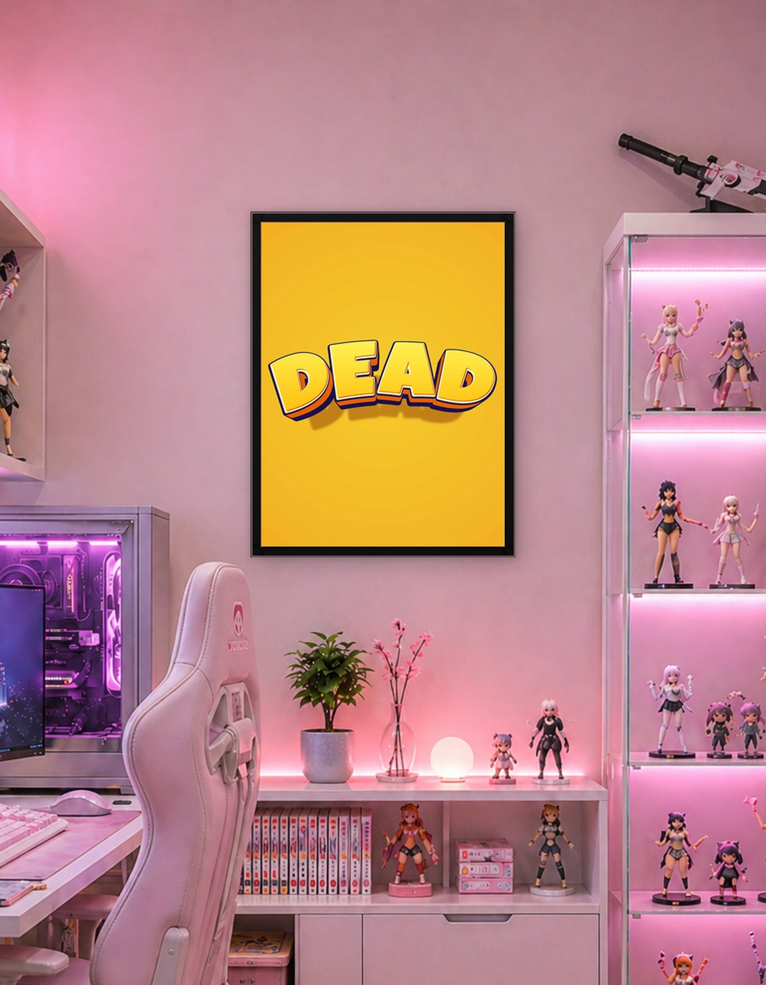 Bold Yellow Text 'DEAD'