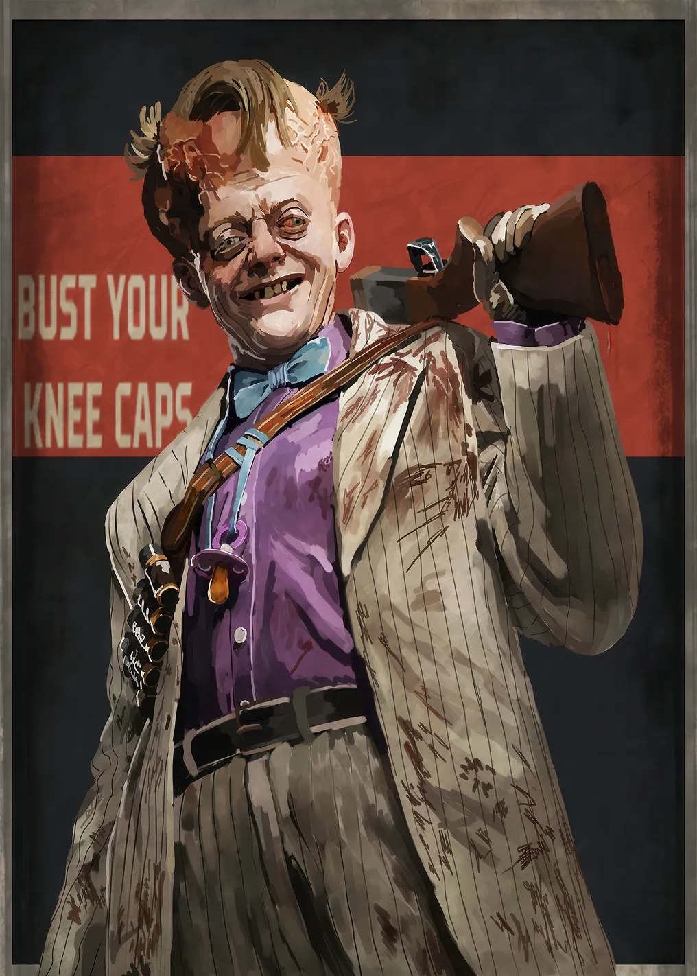 Creepy character with a shotgun