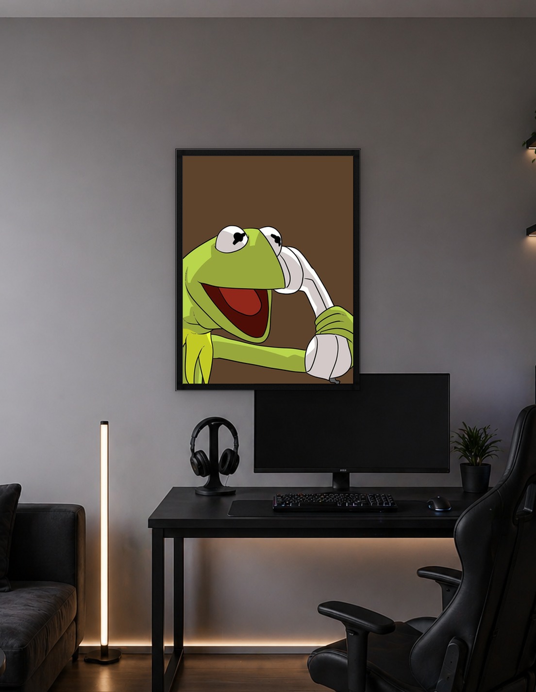 kermit on telephone