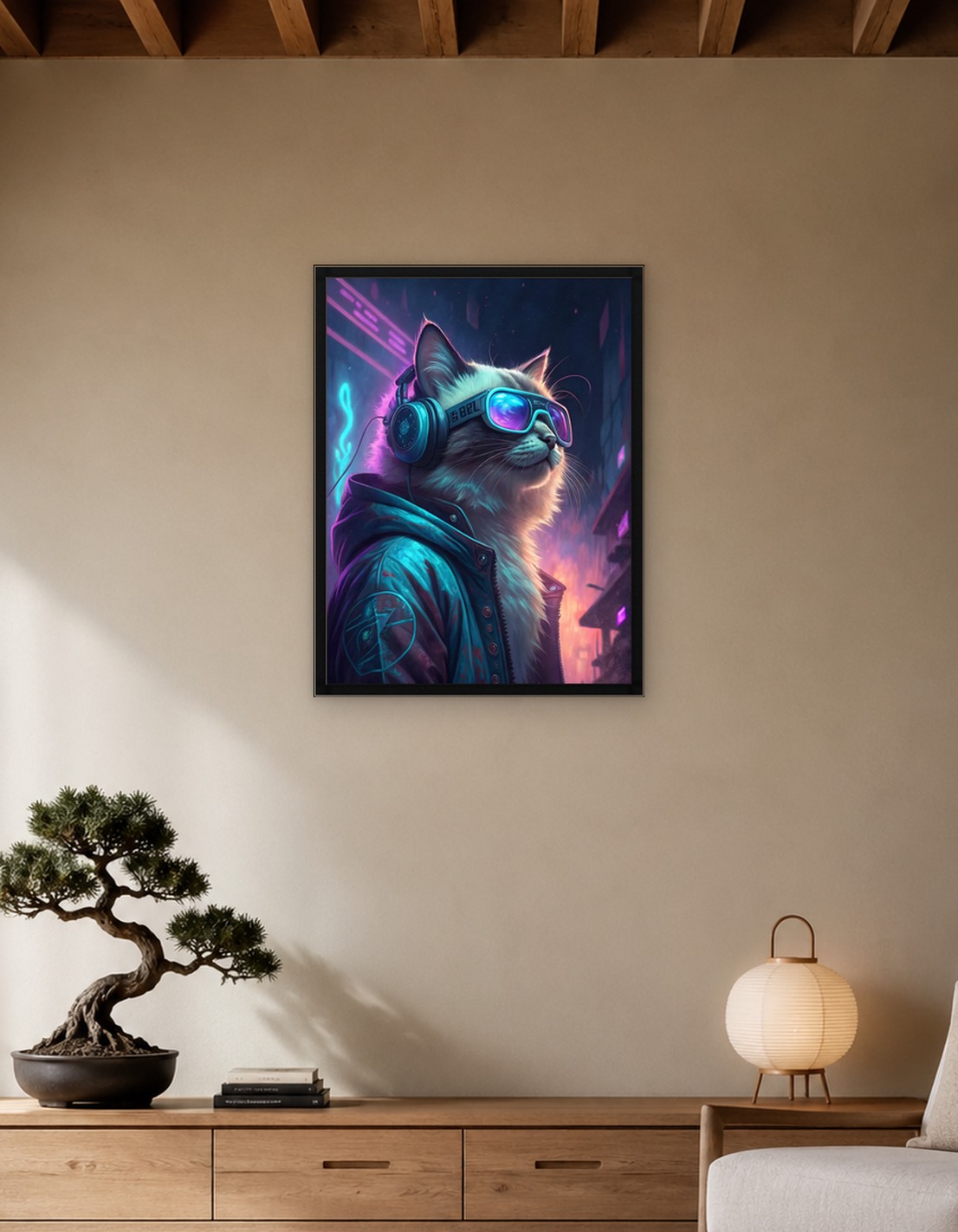 Cyberpunk Cat DJ - 9673340