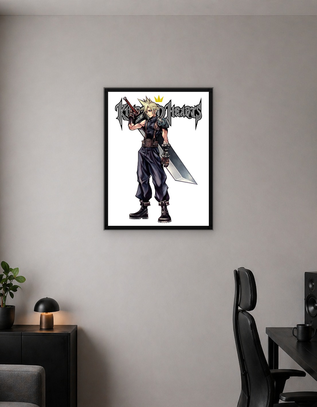 Cloud Strife Kingdom Hearts Art