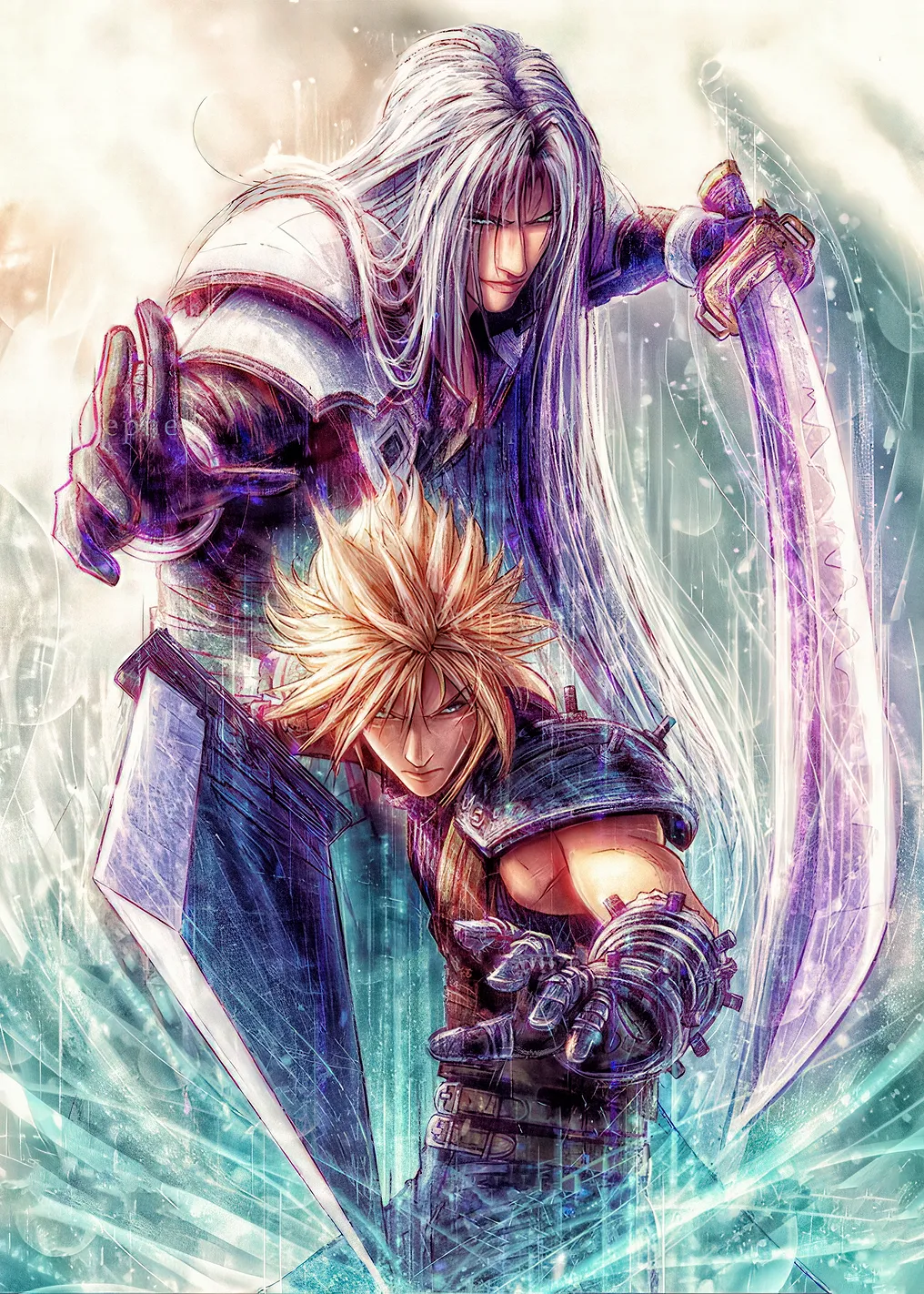 Cloud Strife and Sephiroth - 9951395