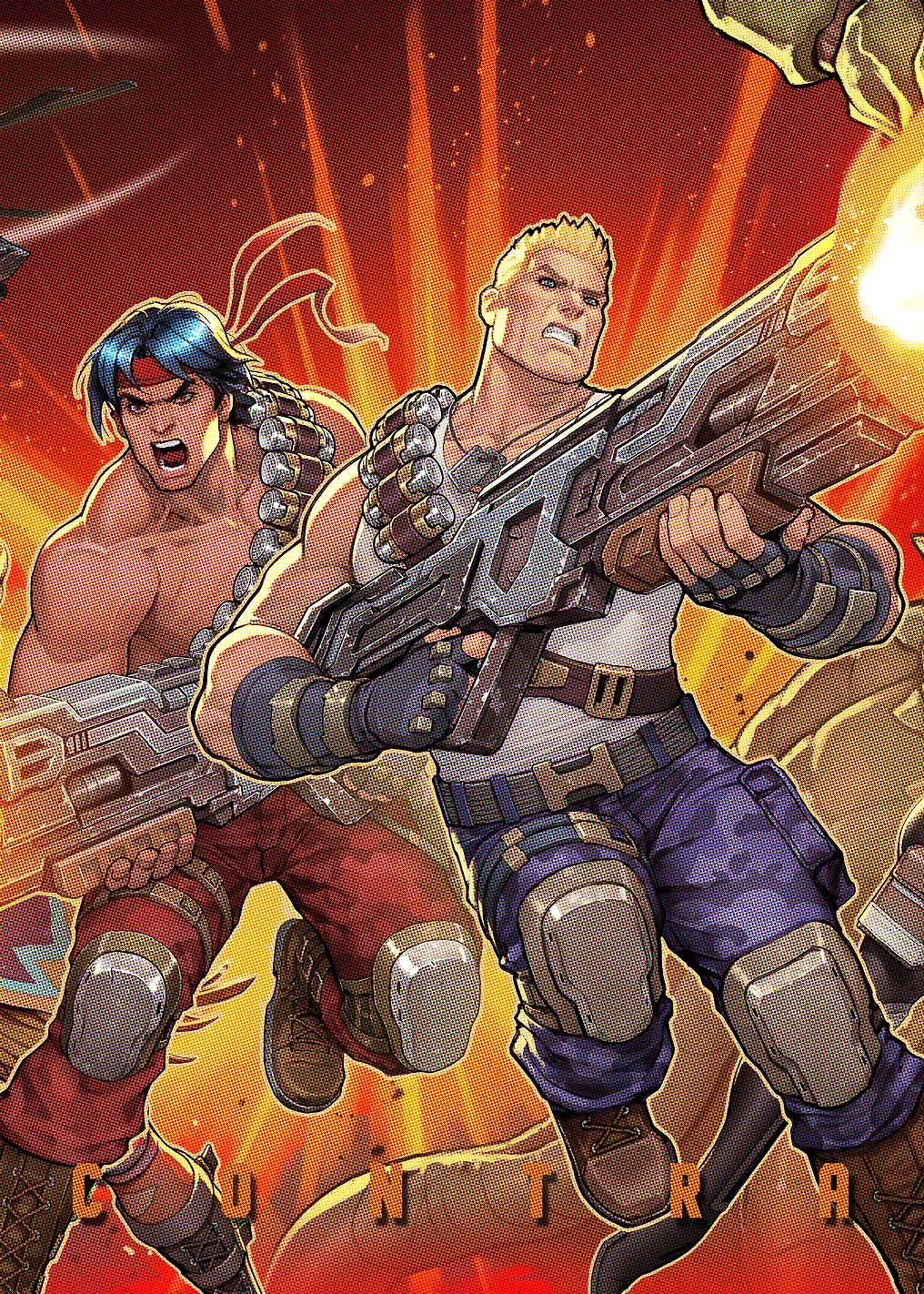 Contra Characters with Guns
