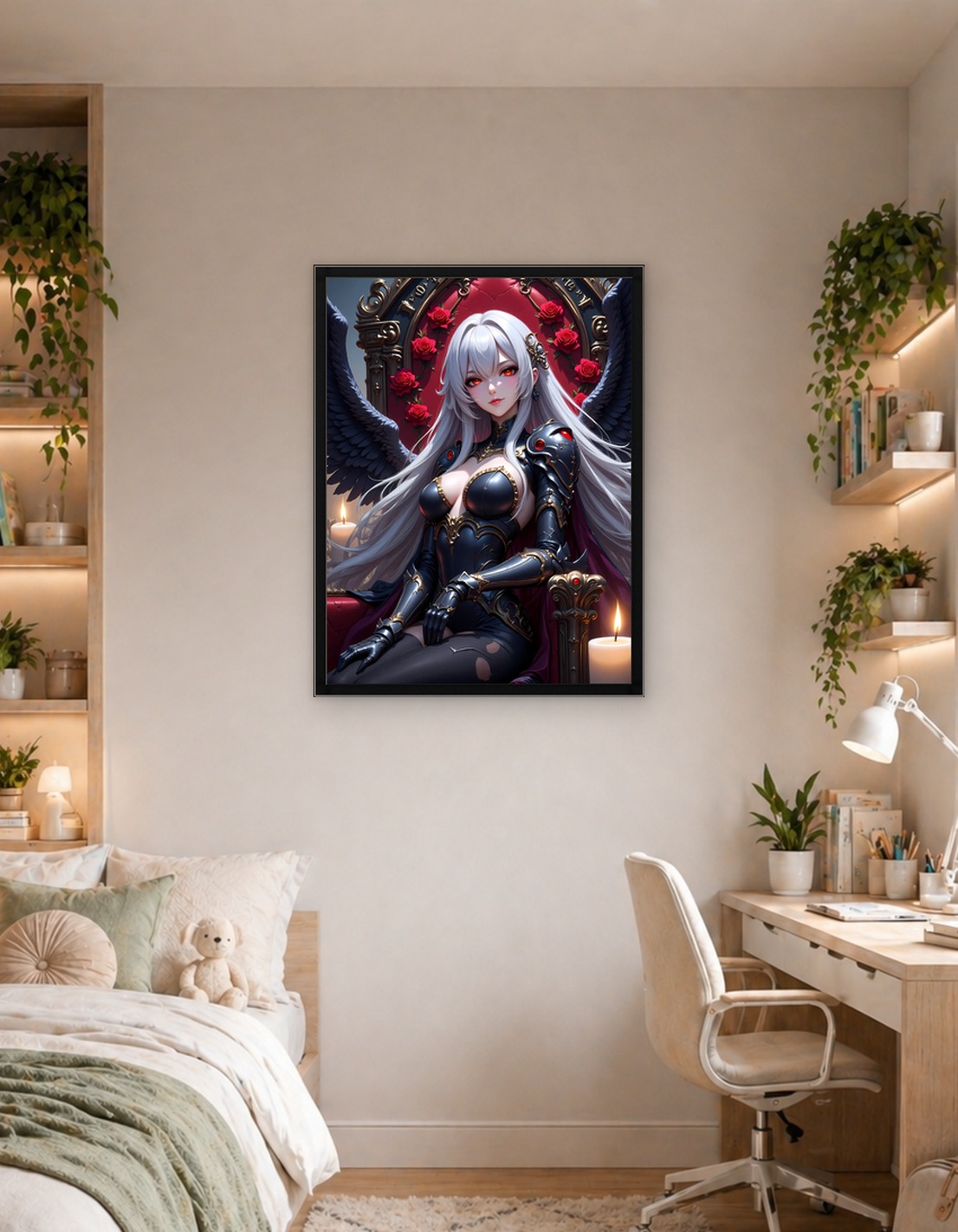 Dark Angel Queen on Throne