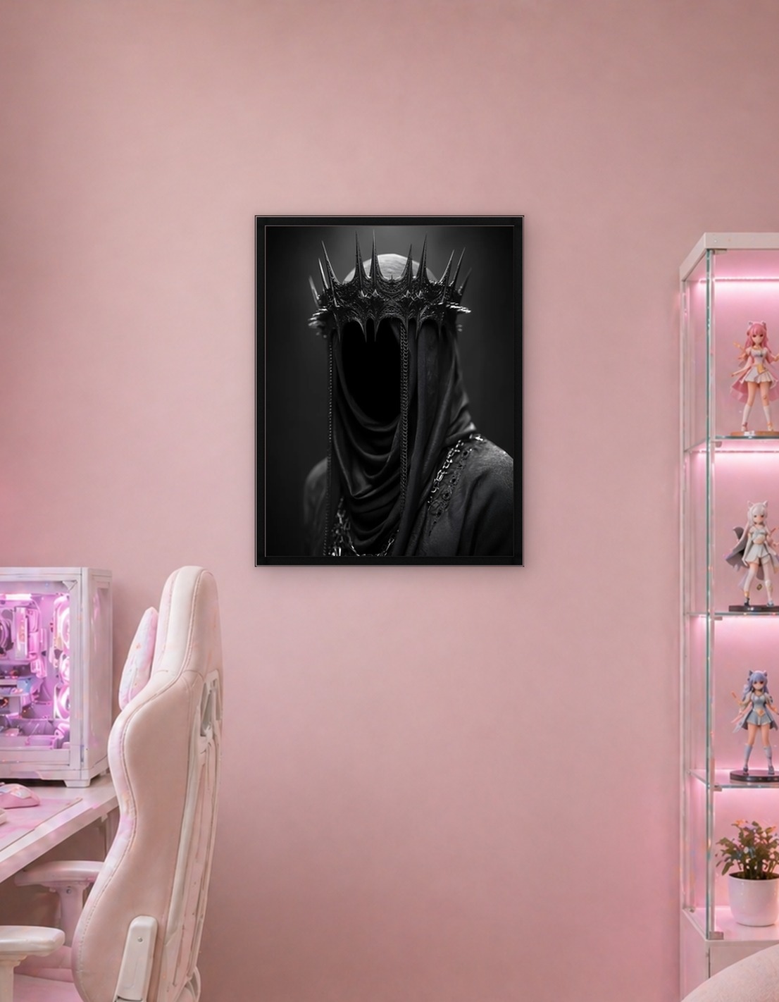 Dark King Crowned Figure