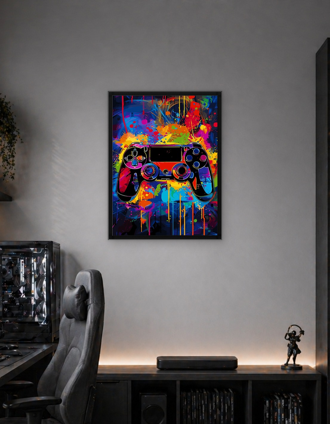 Colorful Gaming Controller Art