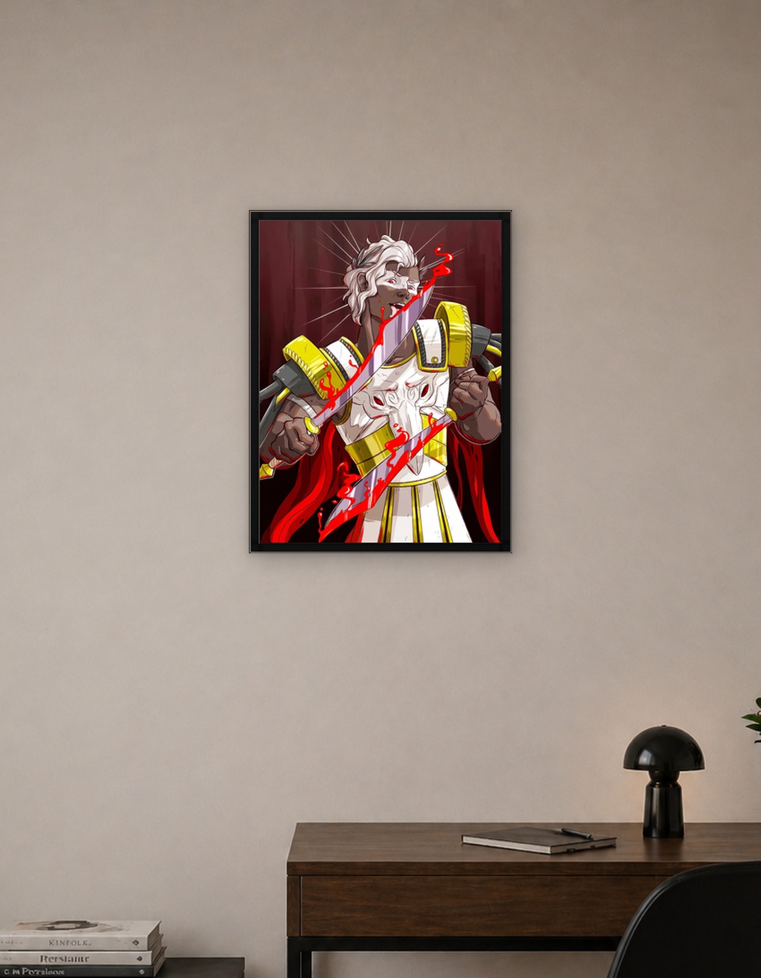 Bloody Warrior with Swords