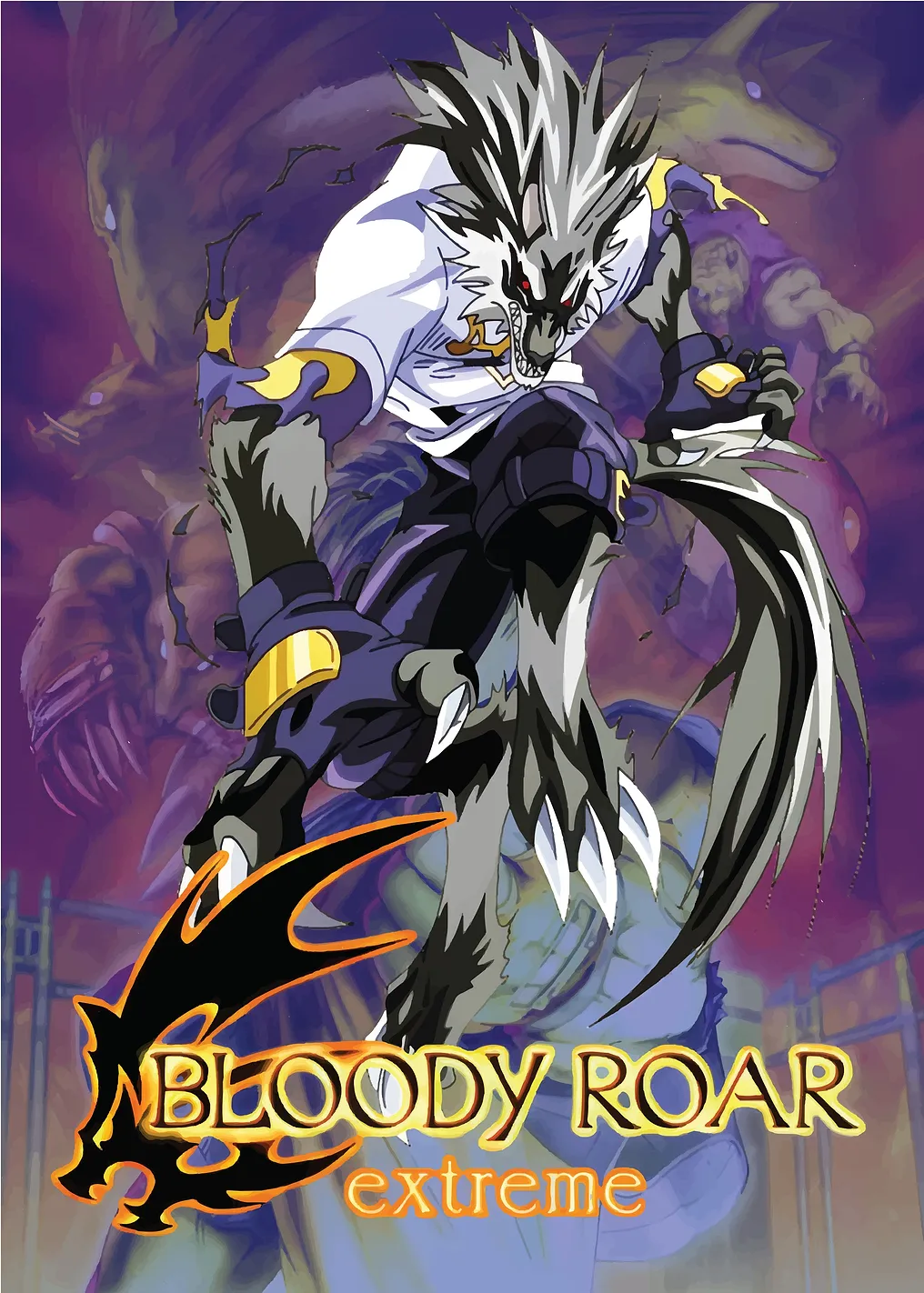 Bloody Roar Extreme Anime Wolf Character