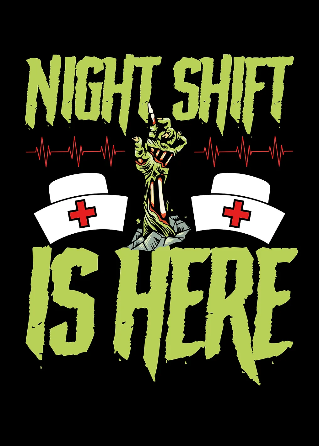 Zombie nurse on Halloween