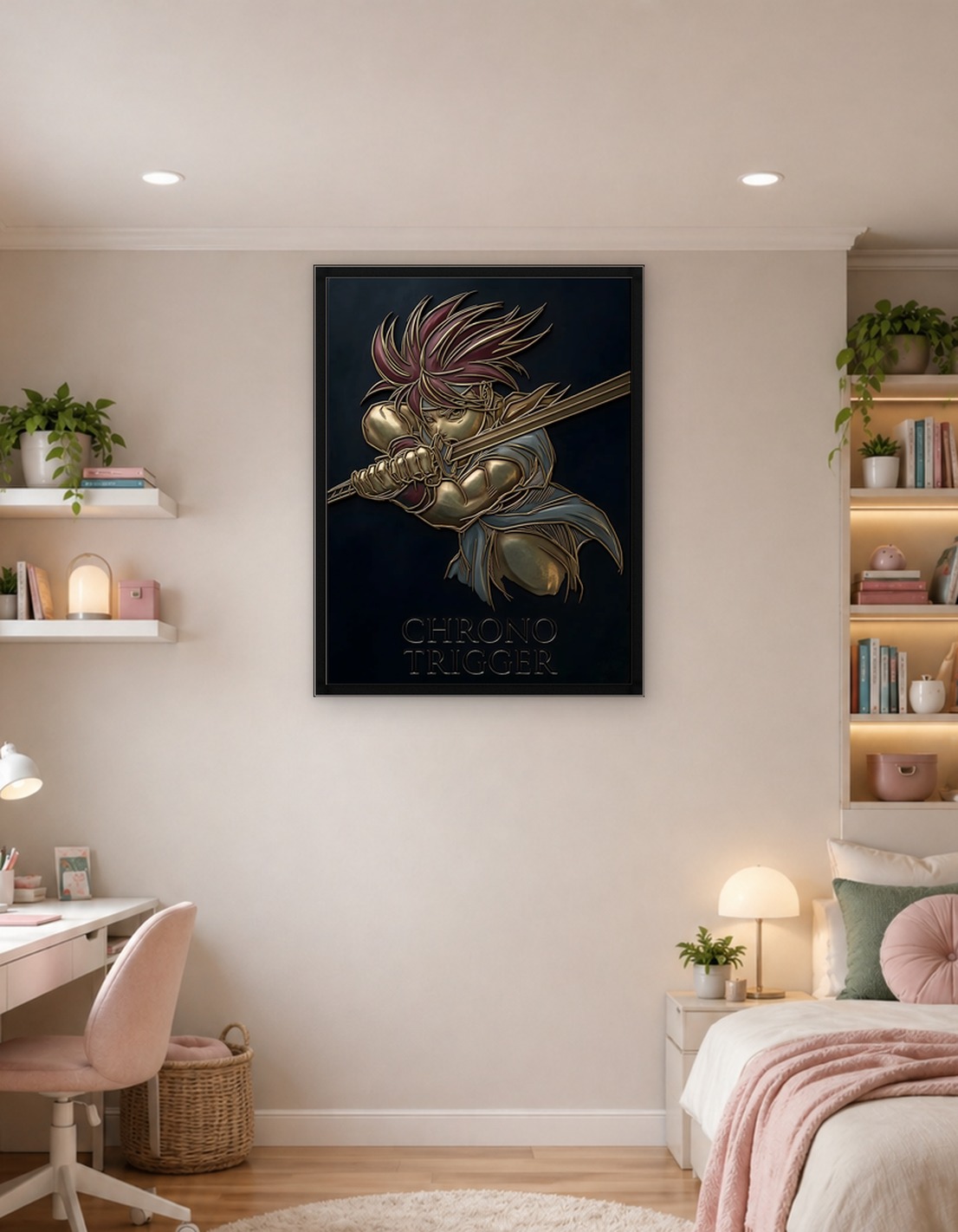 Chrono Trigger Metal Relief Art