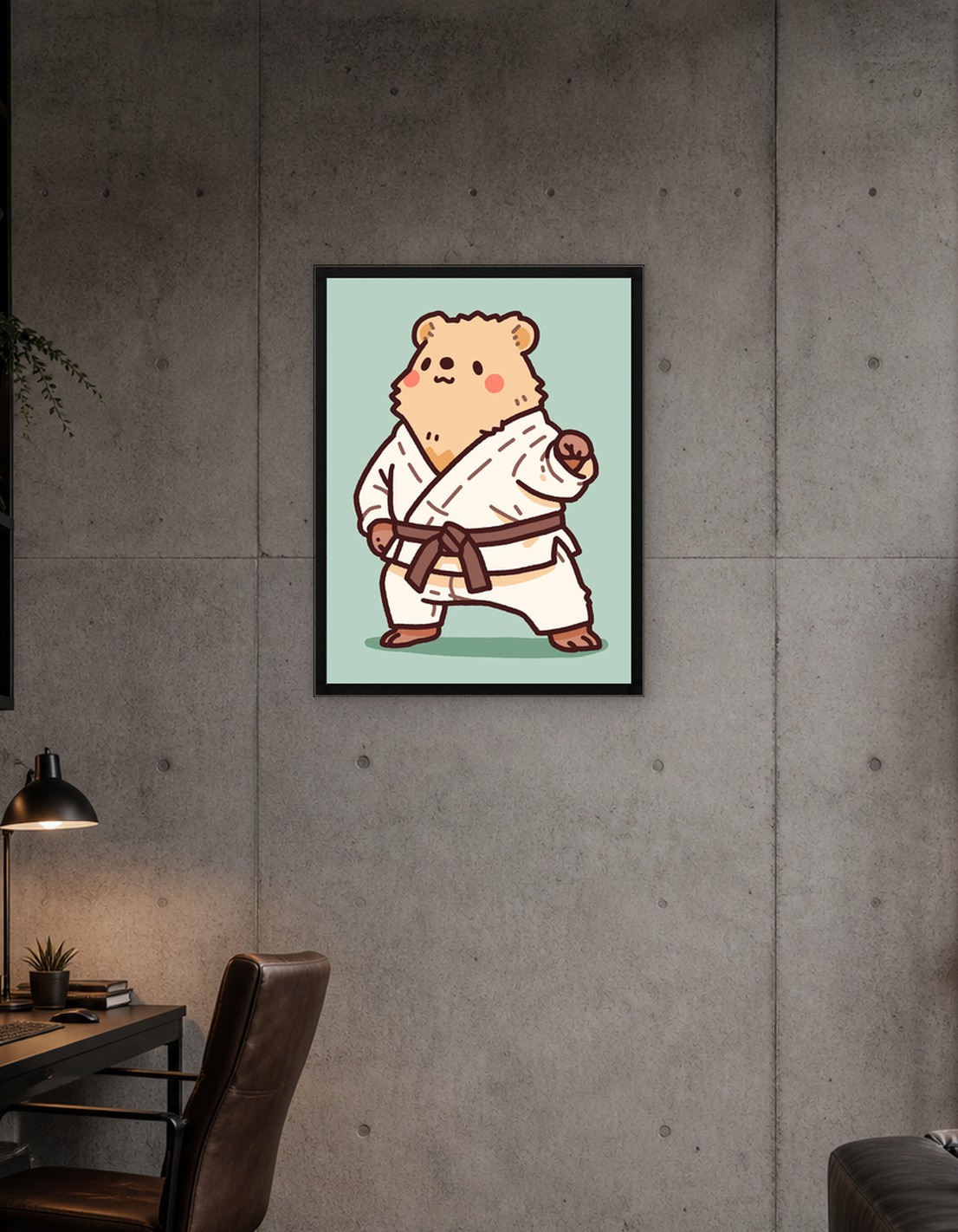 Cute Bear in Karate Gi