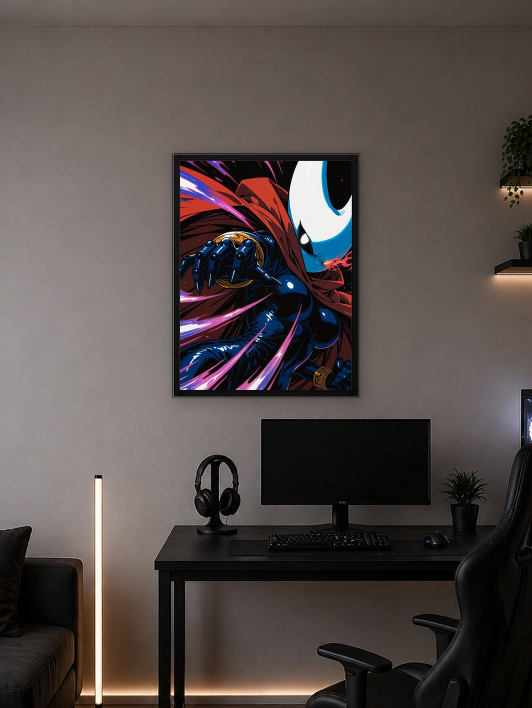 Comic Book Character with Red Cape
