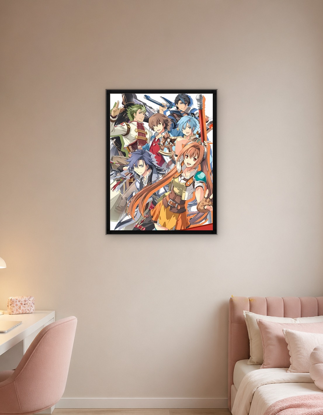 Anime characters posing together