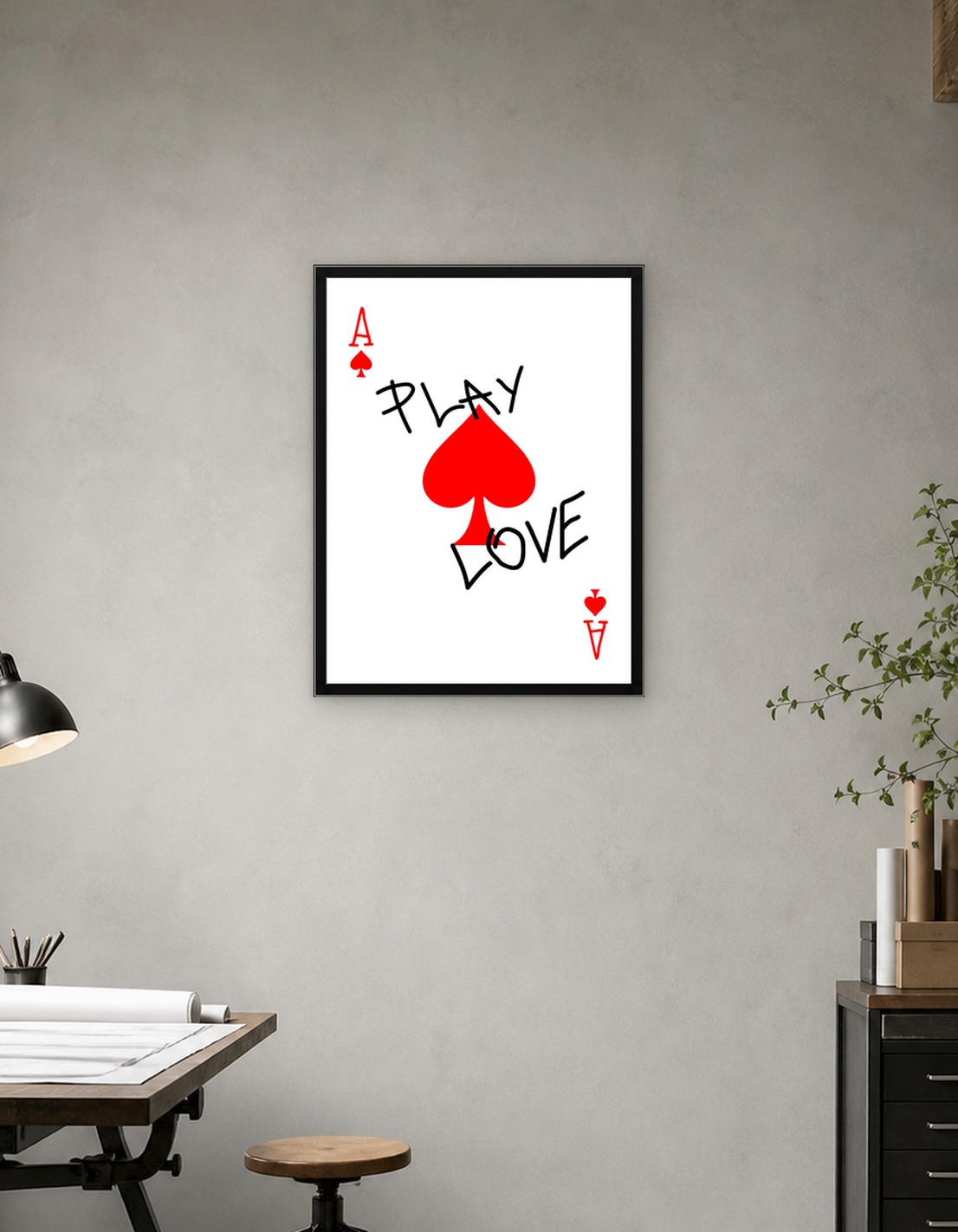 Ace of Spades Play Love Card