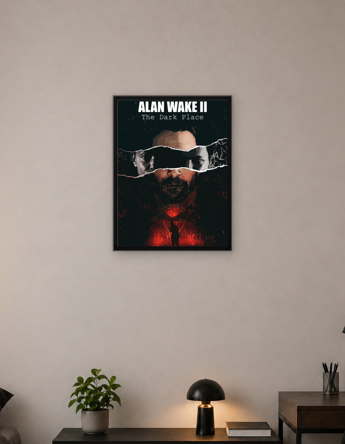 Alan Wake II The Dark Place Poster