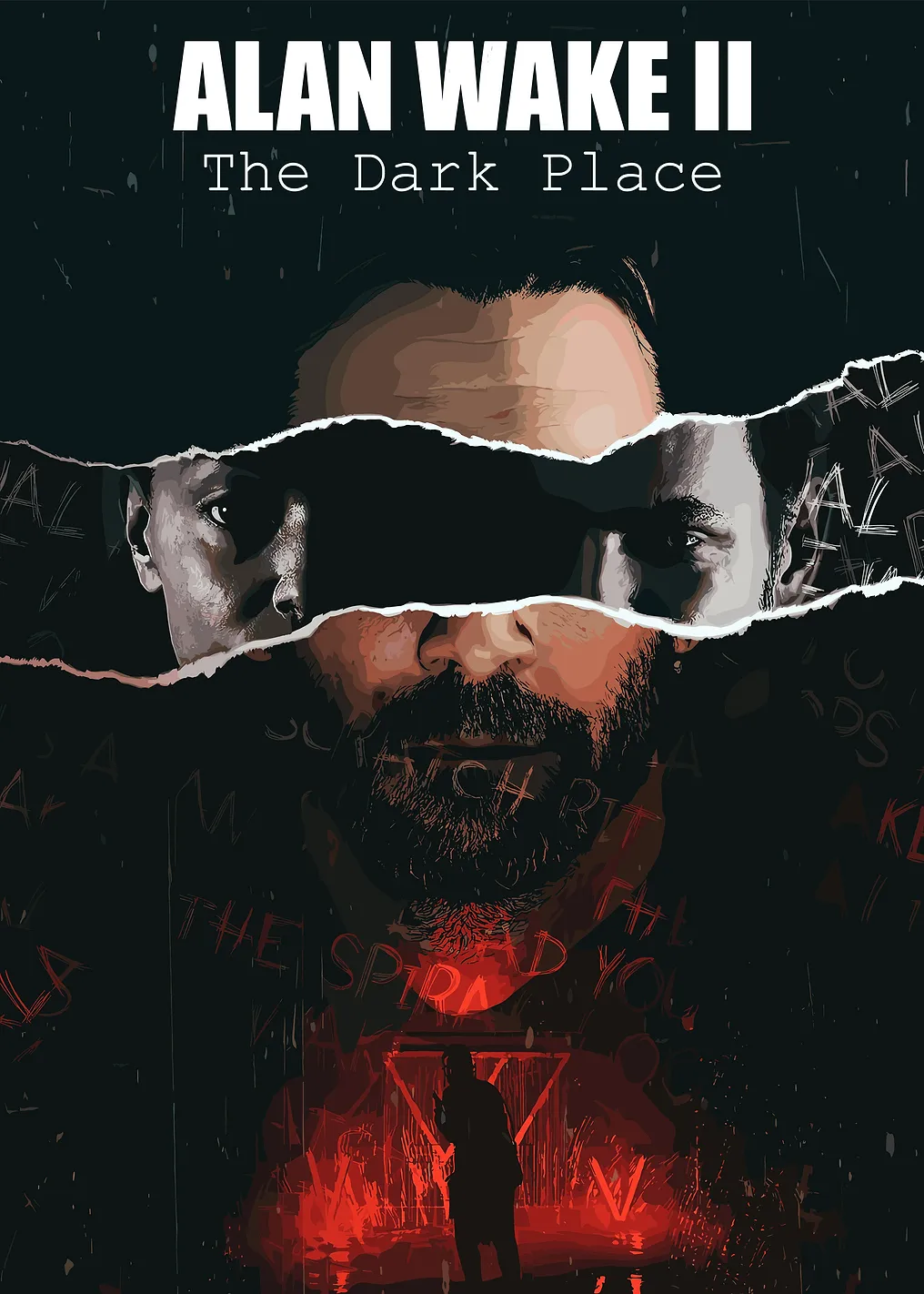 Alan Wake II The Dark Place Poster