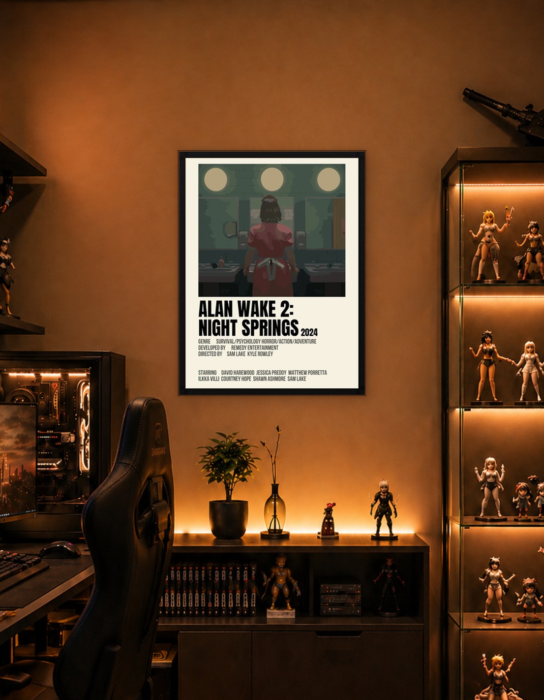Alan Wake 2 Night Springs Poster