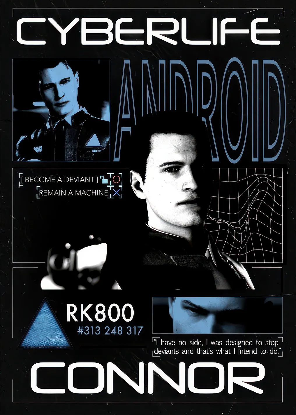 Connor RK800 CyberLife Android Poster