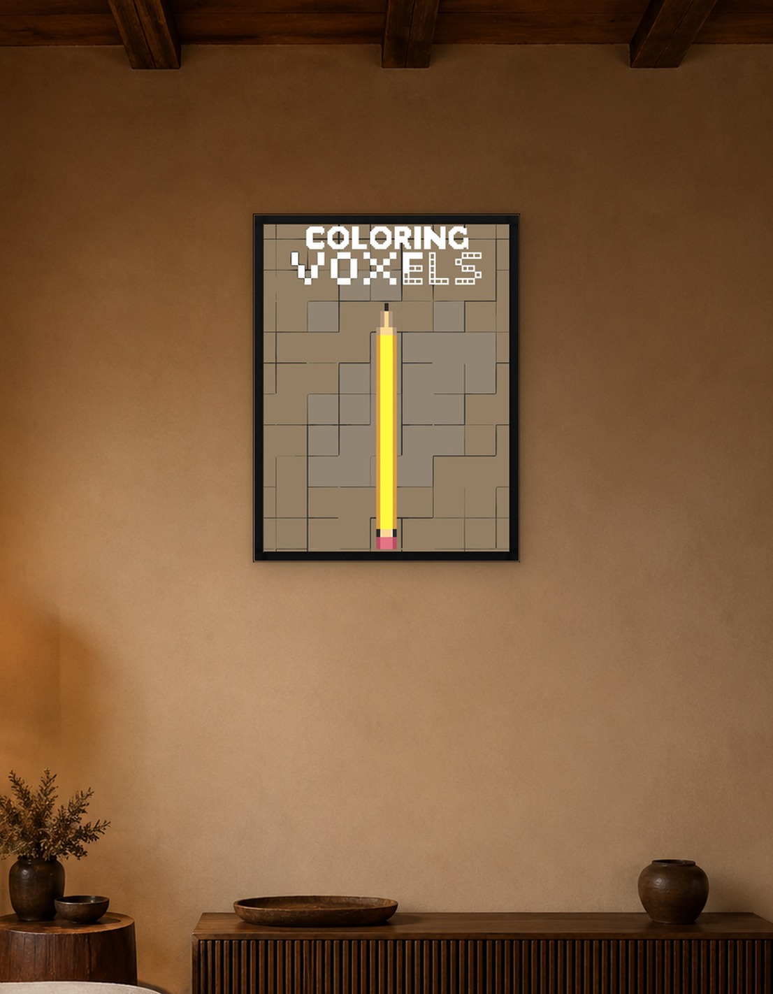 Coloring Voxels Pencil Art