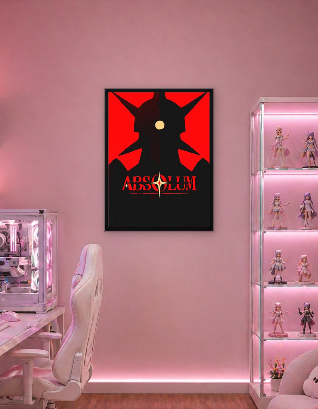 Absolum Silhouette with Star Symbol Poster