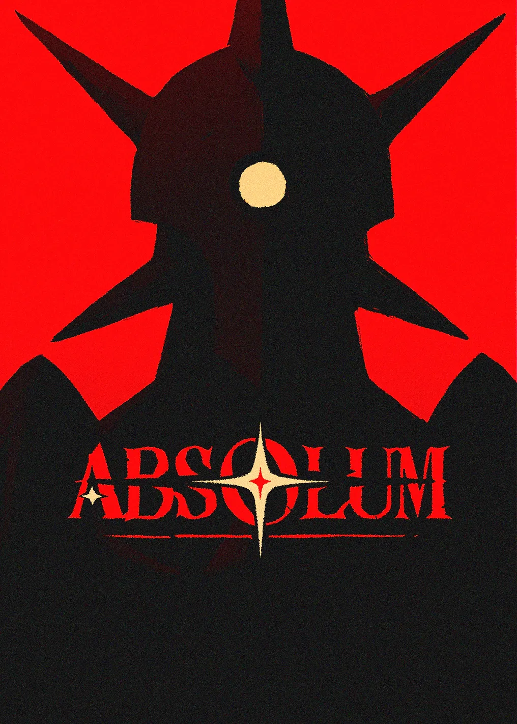 Absolum Silhouette with Star Symbol Poster